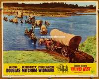 y379 WAY WEST movie lobby card #3 '67 Harold Hecht western epic!