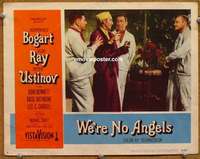 y382 WE'RE NO ANGELS movie lobby card #7 '55 Humphrey Bogart