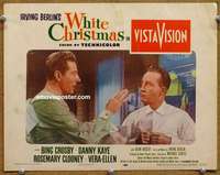y396 WHITE CHRISTMAS movie lobby card '54 Bing Crosby, Danny Kaye