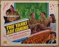 w343 YANKS ARE COMING movie title lobby card '42 Henry King & His Orchestra!