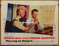 y418 YOUNG AT HEART movie lobby card #3 '55 Doris Day, Frank Sinatra