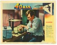 z297 4D MAN movie lobby card #7 '59 great 3-D special effects image!