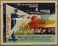 z005 4D MAN movie title lobby card '59 Robert Lansing, Lee Meriwether