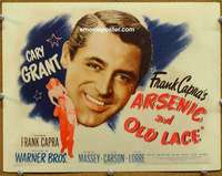 z012 ARSENIC & OLD LACE movie title lobby card '44 Cary Grant, Frank Capra