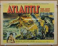 z013 ATLANTIS THE LOST CONTINENT movie title lobby card '61 George Pal