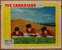 z367 CANADIANS movie lobby card #8 '61 Robert Ryan in cool hat!