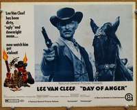z413 DAY OF ANGER movie lobby card #3 '69 Van Cleef, spaghetti western!