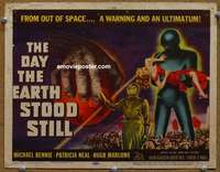 z001 DAY THE EARTH STOOD STILL movie title lobby card '51 classic sci-fi!