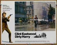 z438 DIRTY HARRY movie lobby card #7 '71 tough Clint Eastwood!