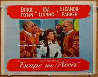 z455 ESCAPE ME NEVER movie lobby card #7 '48 Ida Lupino close up!