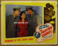 z466 FIGHTING SEABEES movie lobby card R48 John Wayne, Susan Hayward