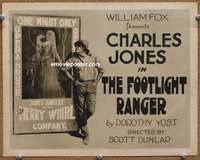z077 FOOTLIGHT RANGER movie title lobby card '23 Charles Buck Jones!