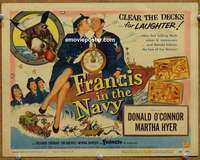 z082 FRANCIS IN THE NAVY movie title lobby card '55 Donald O'Connor, Hyer