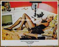 z472 GET CARTER movie lobby card #8 '71 super sexy Britt Ekland!