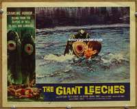 z322 ATTACK OF THE GIANT LEECHES movie lobby card #1 '59 Roger Corman