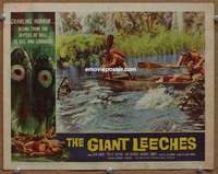 z323 ATTACK OF THE GIANT LEECHES movie lobby card #5 '59 Roger Corman