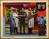z481 GOG movie lobby card #6 '54 Richard Egan & Dowling in the lab!