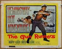 z097 GUN RUNNERS movie title lobby card '58 Audie Murphy, Don Siegel