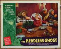 z498 HEADLESS GHOST movie lobby card #7 '59 AIP horror, cool image!