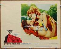 z500 HERCULES UNCHAINED movie lobby card #5 '60 Steve Reeves, Koscina