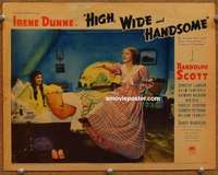 z501b HIGH, WIDE & HANDSOME movie lobby card '37 Irene Dunne, Lamour