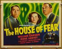 z510 HOUSE OF FEAR movie lobby card '39 Wm Gargan, Irene Hervey
