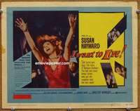 z114 I WANT TO LIVE movie title lobby card '58 S. Hayward, Barbara Graham