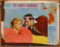 z515 IF A MAN ANSWERS movie lobby card #2 '62 Sandra Dee, Bobby Darin