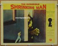 z518 INCREDIBLE SHRINKING MAN movie lobby card #4 '57 cat attacks!