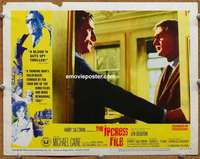 z524 IPCRESS FILE movie lobby card #2 '65 Michael Caine as a spy!