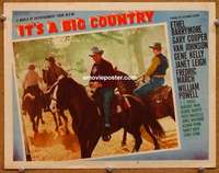 z525 IT'S A BIG COUNTRY movie lobby card #5 '51 Gary Cooper close up!