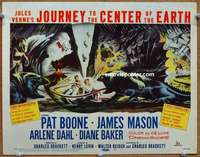 z131 JOURNEY TO THE CENTER OF THE EARTH movie title lobby card '59 Verne