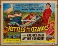 z134 KETTLES IN THE OZARKS movie title lobby card '56 Marjorie Main