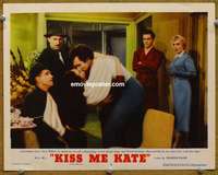 z547 KISS ME KATE movie lobby card #5 '53 Ann Miller kisses Keel!