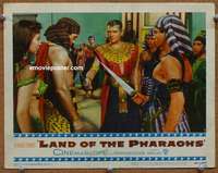 z560 LAND OF THE PHARAOHS movie lobby card #7 '55 Howard Hawks
