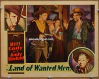 z561 LAND OF WANTED MEN movie lobby card '31 Bill Cody, Andy Shuford