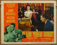 z563 LAS VEGAS STORY movie lobby card #1 '52 Jane Russell, Carmichael