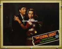 z583 LIVING GHOST movie lobby card '42 James Dunn, Joan Woodbury