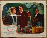 z602 LURED movie lobby card #6 '47 Lucille Ball, George Sanders