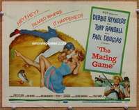 z159 MATING GAME movie title lobby card '59 Debbie Reynolds, Tony Randall