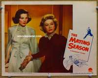 z615 MATING SEASON movie lobby card #6 '51 Gene Tierney, Miriam Hopkins