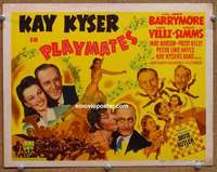 z195 PLAYMATES movie title lobby card '41 Kay Kyser, Barrymorem, Velez