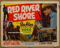 z205 RED RIVER SHORE movie title lobby card '53 Rex Allen, Slim Pickens