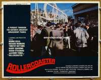 z683 ROLLERCOASTER movie lobby card #4 '77 George Segal, Widmark