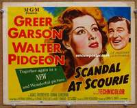 z222 SCANDAL AT SCOURIE movie title lobby card '53 Greer Garson, Pidgeon
