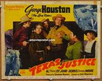 z149 LONE RIDER IN TEXAS JUSTICE movie title lobby card '42 George Houston