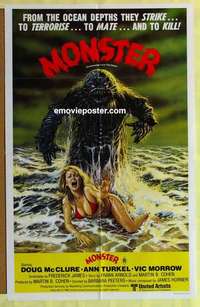 a103 HUMANOIDS FROM THE DEEP Aust one-sheet movie poster '80 classic!