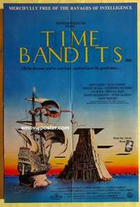 a122 TIME BANDITS Aust one-sheet movie poster '81 John Cleese, Sean Connery