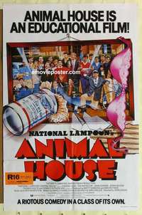 a011 ANIMAL HOUSE cast style English one-sheet movie poster '78 Landis