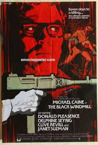 a013 BLACK WINDMILL English one-sheet movie poster '74 Michael Caine